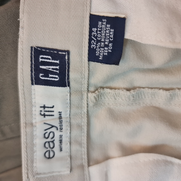 "Make Offer" GAP Tan Chinos Classic Straight-Leg Cotton-Blend - Picture 2 of 3